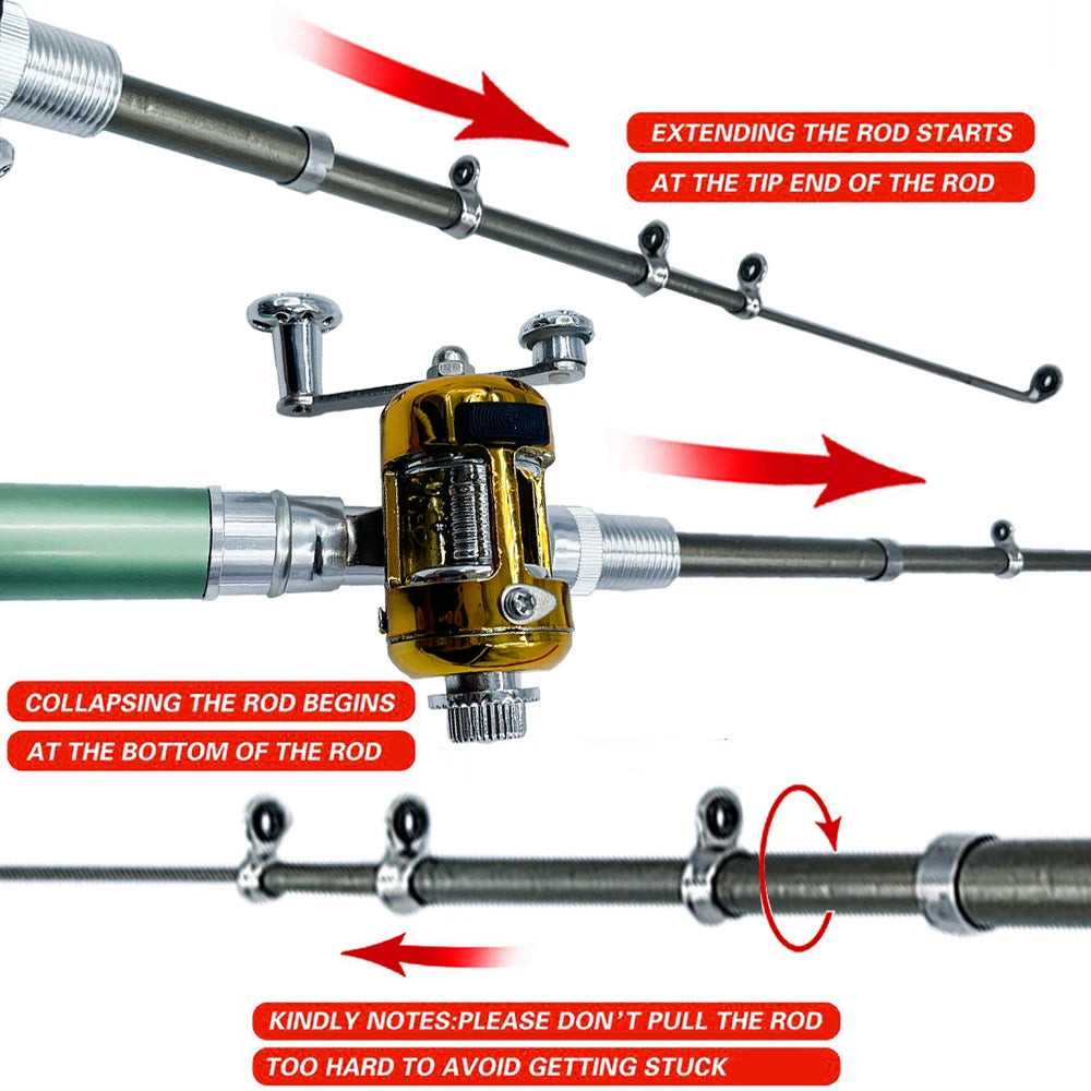 Pen Fishing Rod Reel Combo