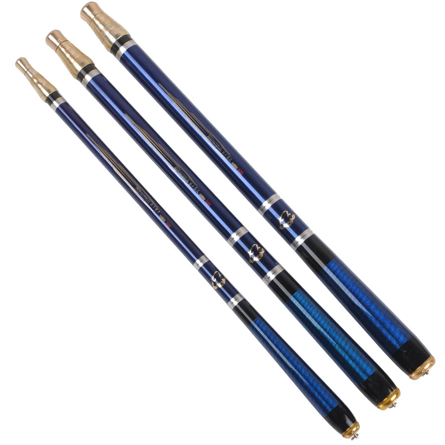 Carbon Fiber Four Positioning Fishing Rods 3.6M -5.4M Telescopic Stream Feeder  Fishing Rod