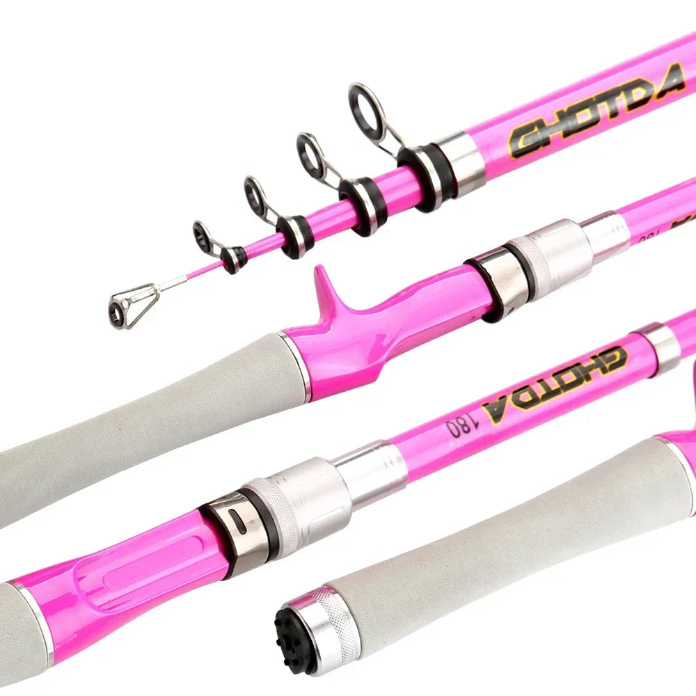 Telescopic Fishing Rod and Reel Combo