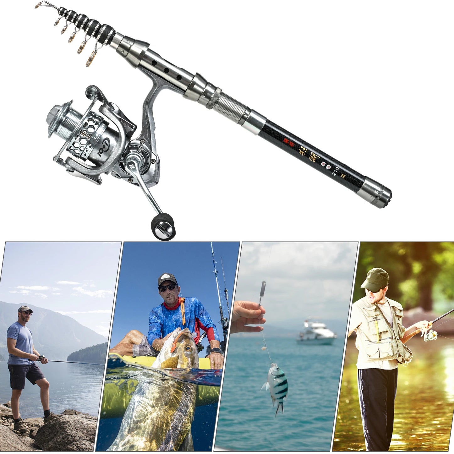 Fishing Pole Reel Combo