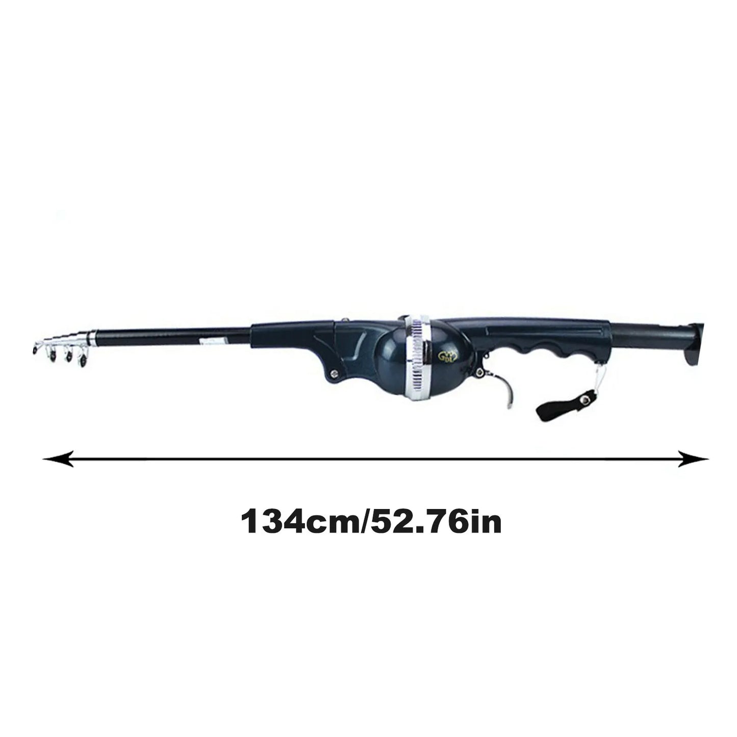 Portable Carp Foldable Fishing Rod Folding Fishing Lure Rod Telescopic Fighing Pole Reel Combo with Fishing Line Outdoor Fishing