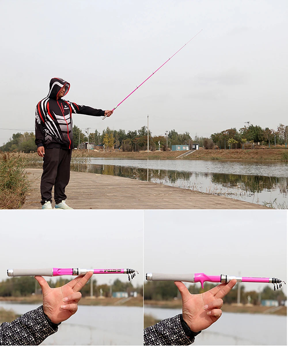 Telescopic Fishing Rod and Reel Combo