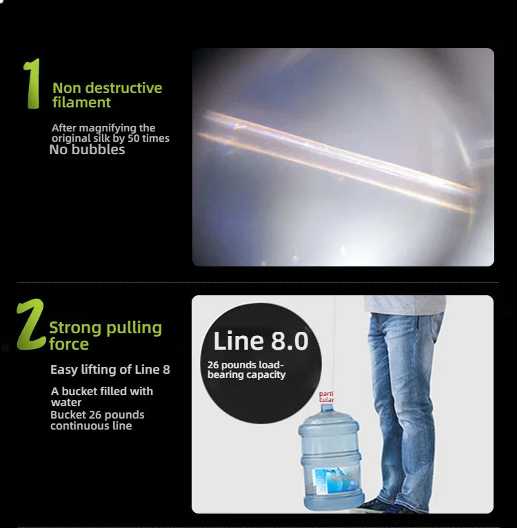 High Strength, Abrasion Resistant | Clear Invisible for Freshwater, Saltwater