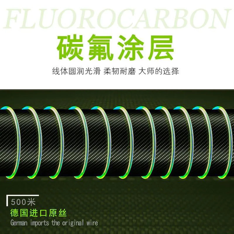 PROBEROS 500M Semi floating fishing lines Wear-resistant Nylon Seawater Lure Freshwater Fishline Tackle 4LB-40LB Cord Main line