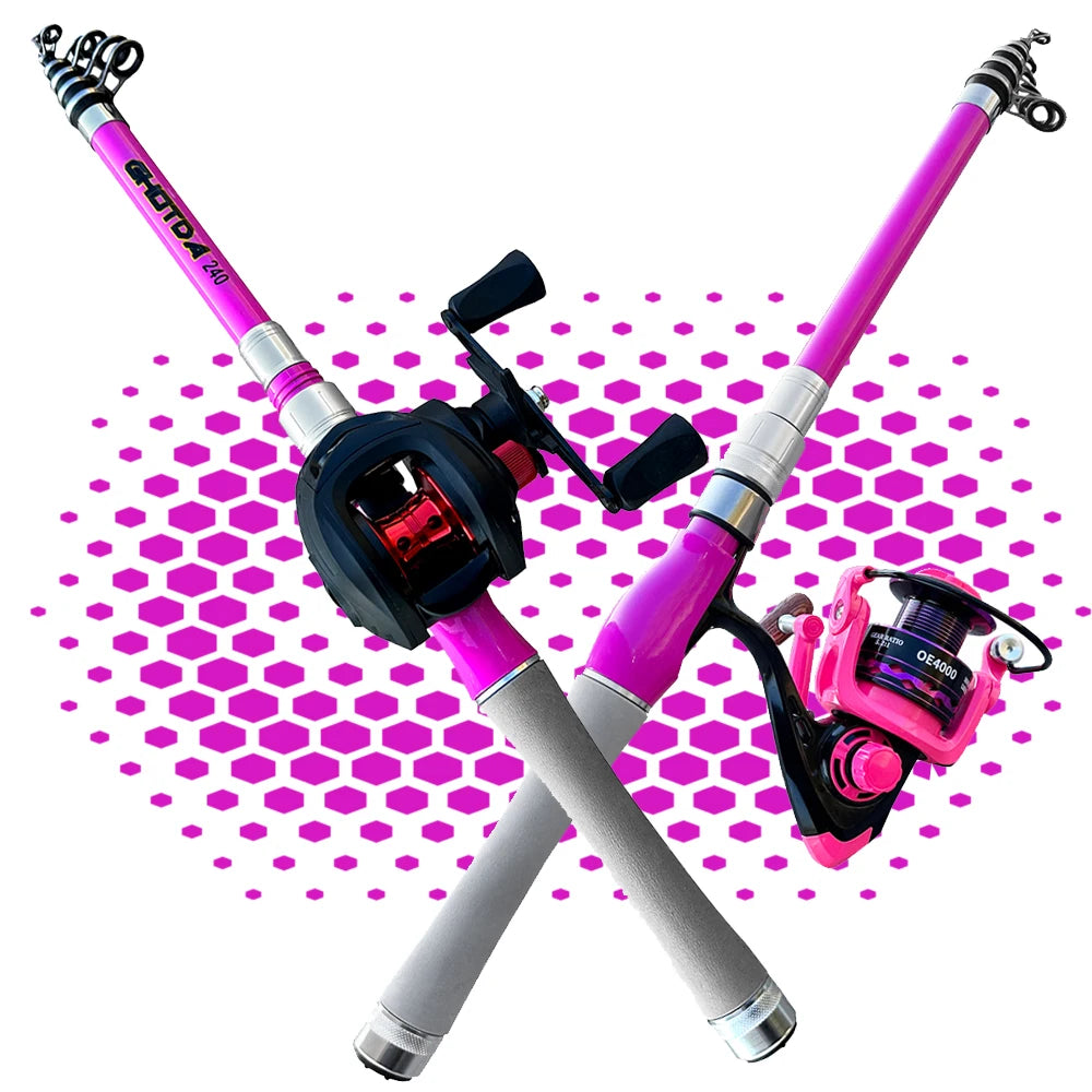 Telescopic Fishing Rod and Reel Combo