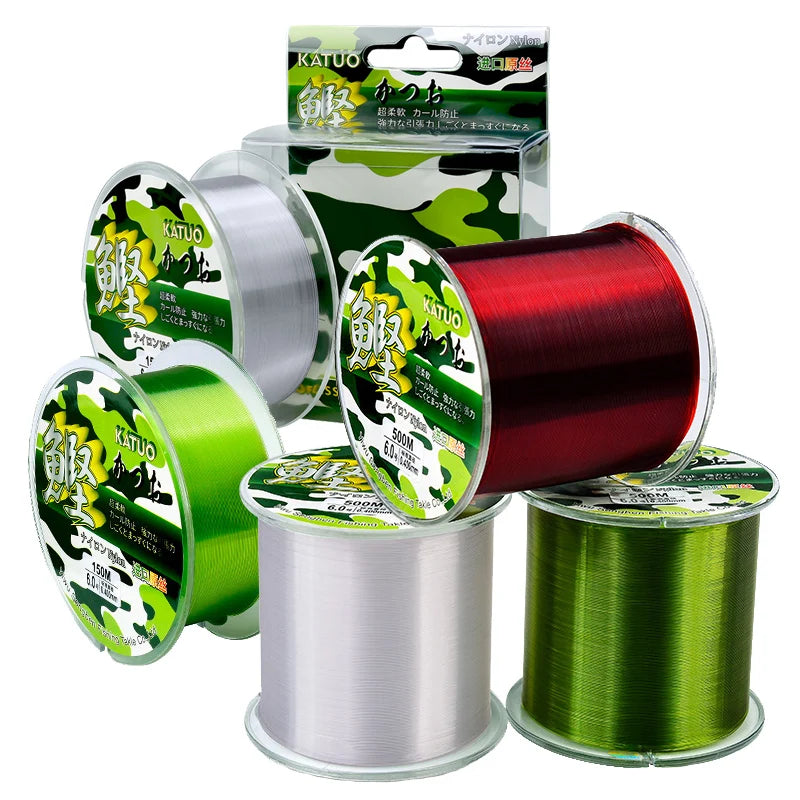 PROBEROS 500M Semi floating fishing lines Wear-resistant Nylon Seawater Lure Freshwater Fishline Tackle 4LB-40LB Cord Main line