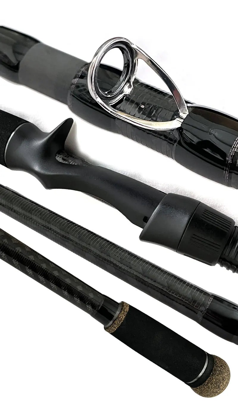 High Quality Travel Spinning Fishing Rod Carbon Fiber Bass Lure Surf Casting Rods 6 Sections Adjustable Rod