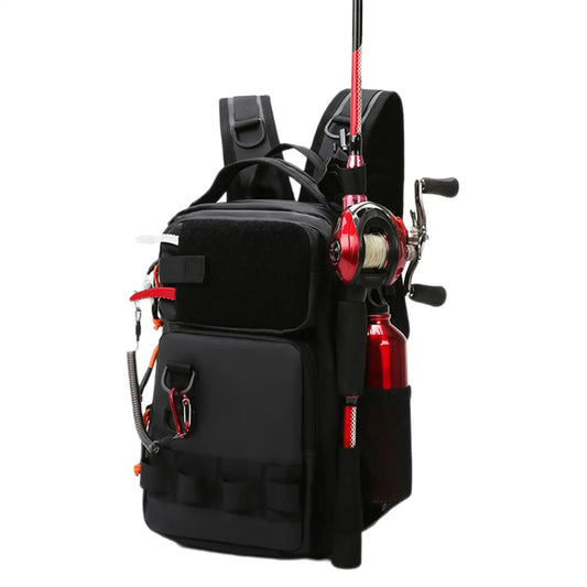 Fishing Tackle Backpack Fishing Gear Bag Tackle Backpack Lightweight Tacticall Tackle Box Multifunctional Fishing Storage Bag