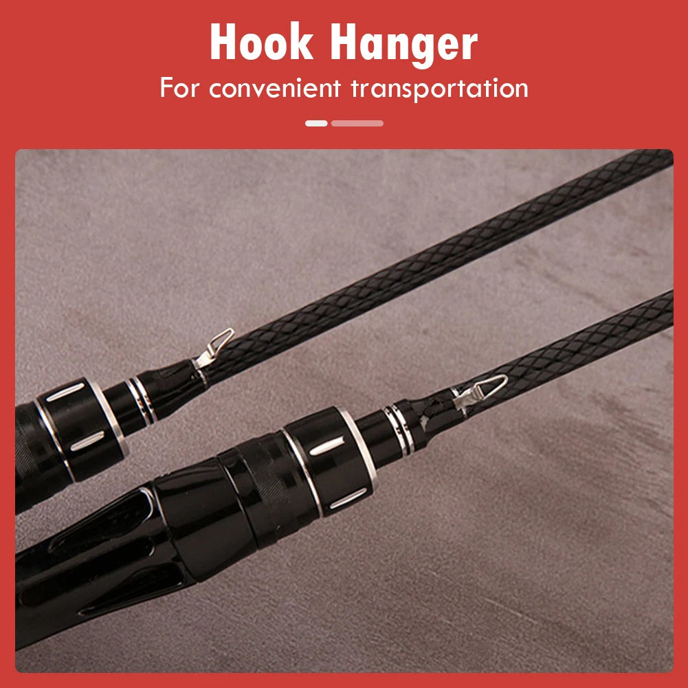 Lightweight Fishing Rod 1.65m/1.8m Carbon Spinning Casting Rod UL Power 2-Section Pole Bass Carp Saltwater Fishing Accessories