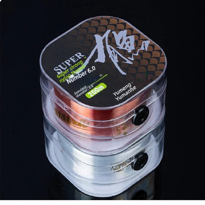 300M Fishing Line | 0.4/0.6/0.8/1.0mm Nylon Line | High Strength, Abrasion Resistant | Clear Invisible for Freshwater, Saltwater