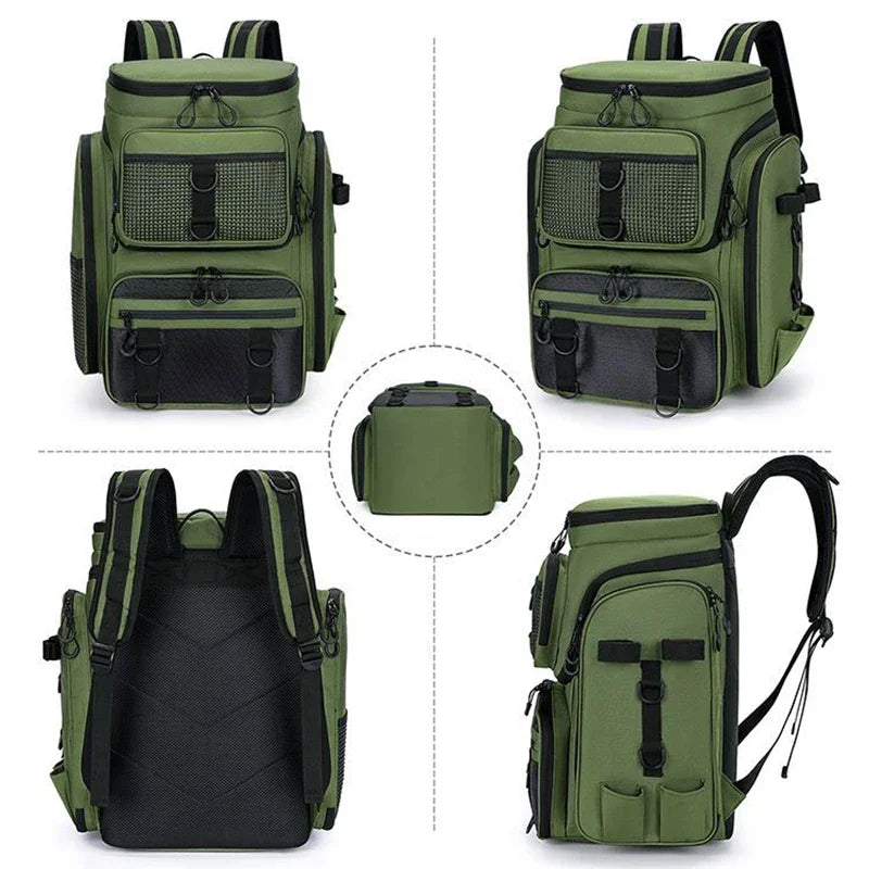 Fishing Backpack W/ Rod Holders