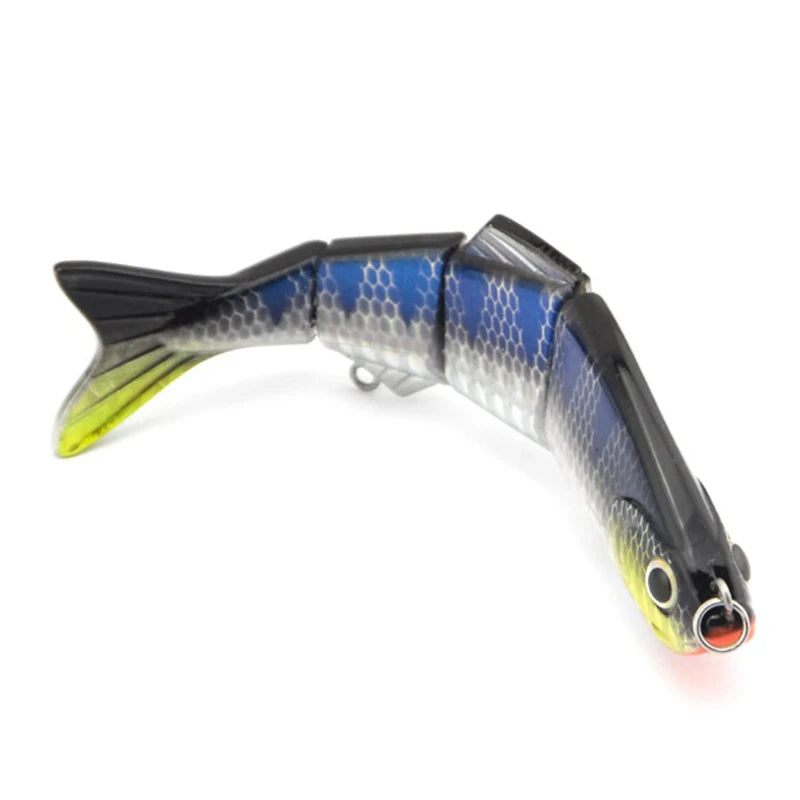 Two three prong hook Fishing lure Multi Section Bait 4-Segment Perfect Fishing