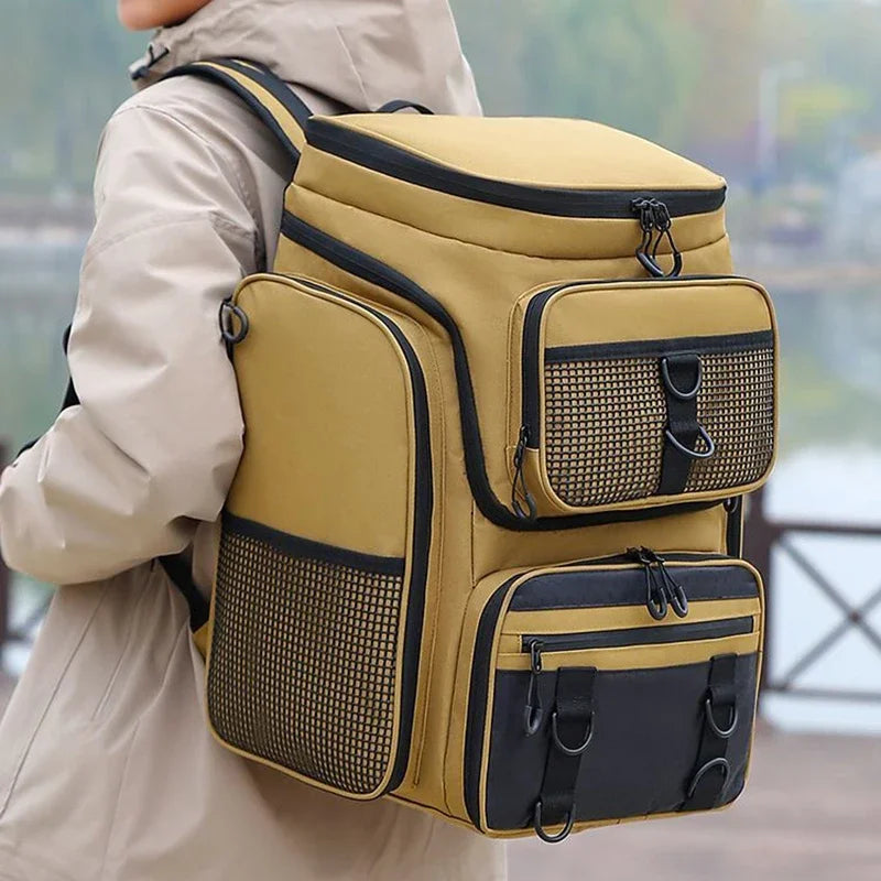Fishing Backpack W/ Rod Holders