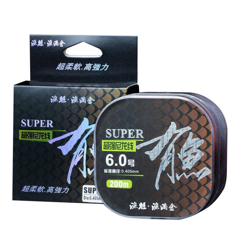 300M Fishing Line | 0.4/0.6/0.8/1.0mm Nylon Line | High Strength, Abrasion Resistant | Clear Invisible for Freshwater, Saltwater
