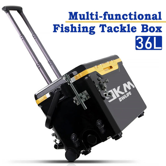 Fishing Bucket Storage Tackle Box with Liftable Legs and Wheel Fishing Storage Equipment