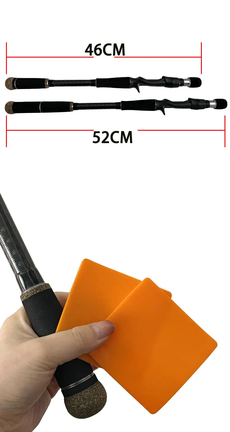 High Quality Travel Spinning Fishing Rod Carbon Fiber Bass Lure Surf Casting Rods 6 Sections Adjustable Rod