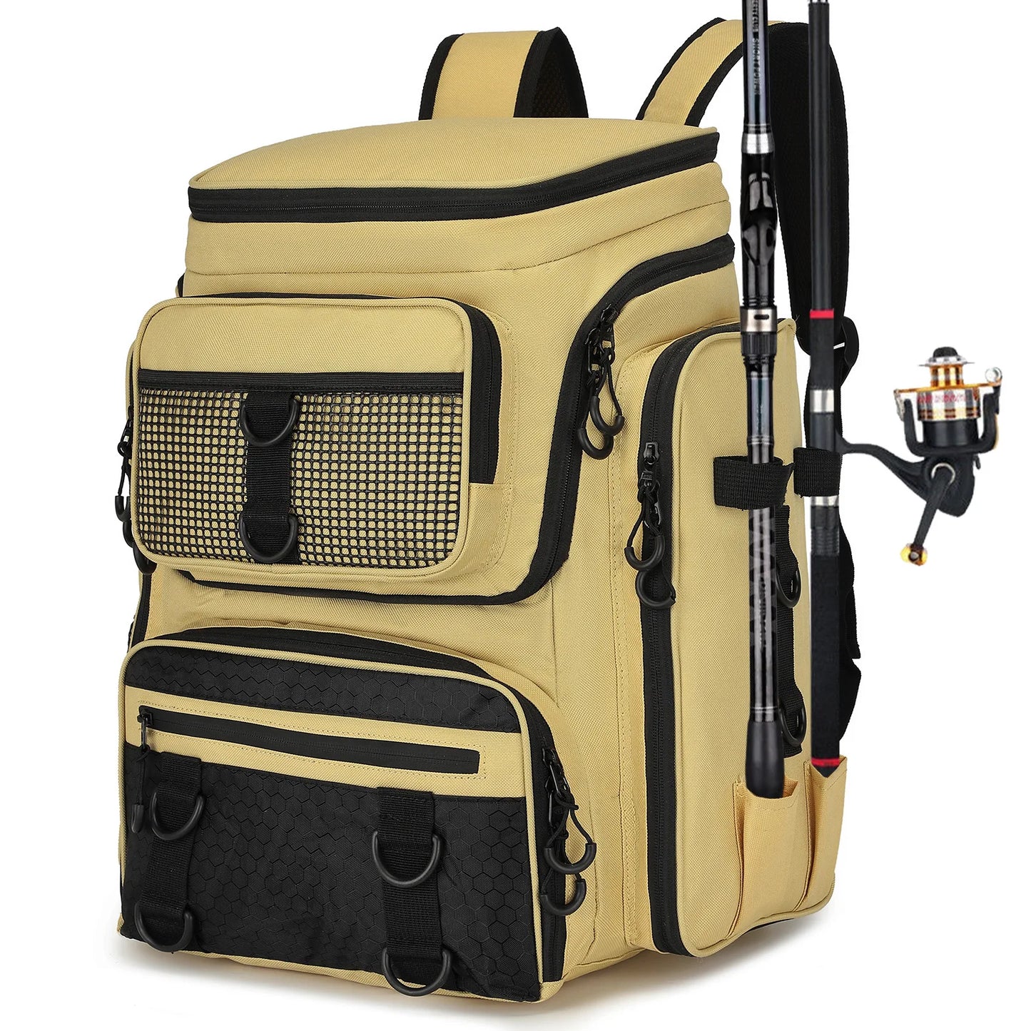 Fishing Backpack W/ Rod Holders