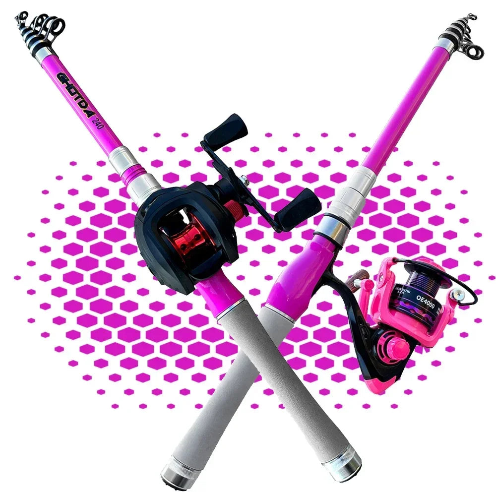 Telescopic Fishing Rod and Reel Combo
