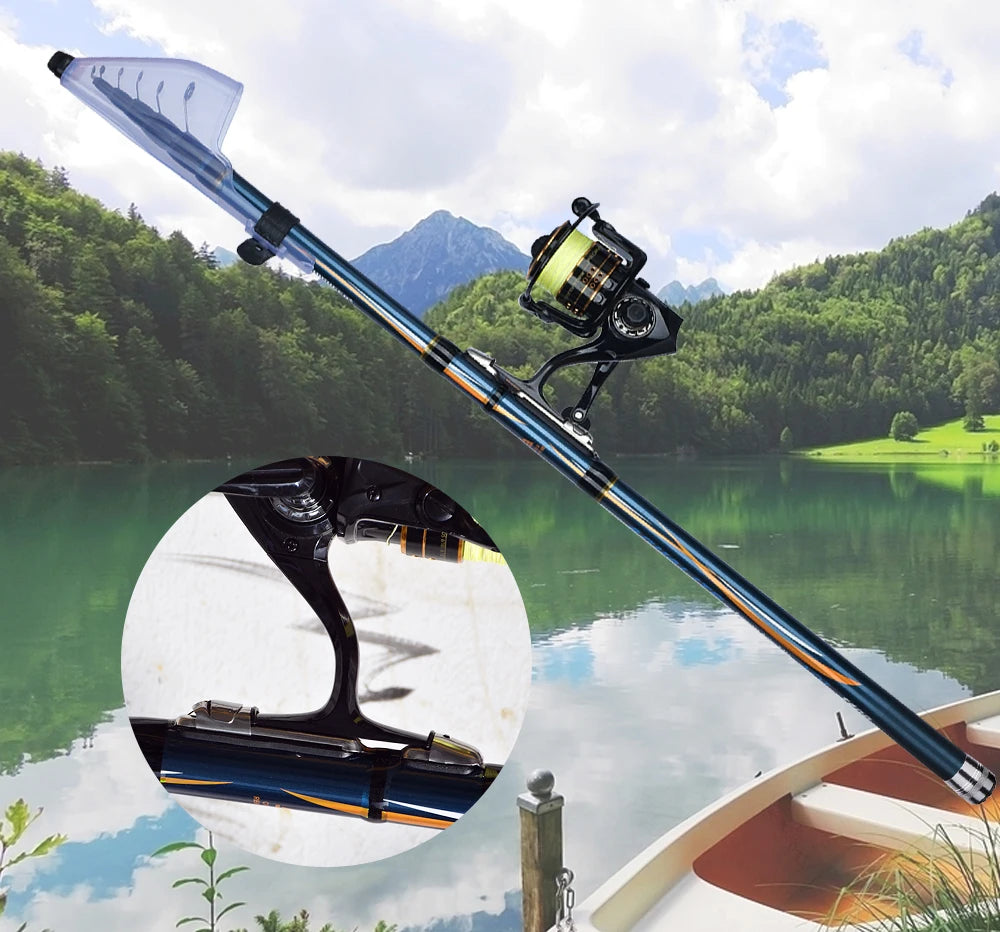 PHISHGER Telescopic Float Bolognese Fishing Rod 4.0-6.0m 30TCarbon Trout 5-35g Ultralight Rock Spinning Travel Fast BIUTIFU Pole