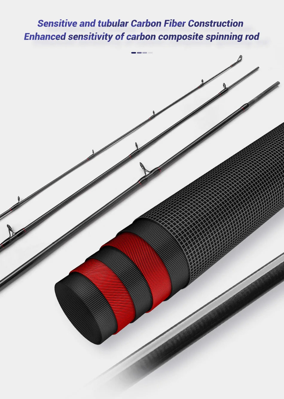 Fishing Rod Leisure Spinning Casting 4 Section Travel Rod Pike Trout Freshwater Fishing Rod