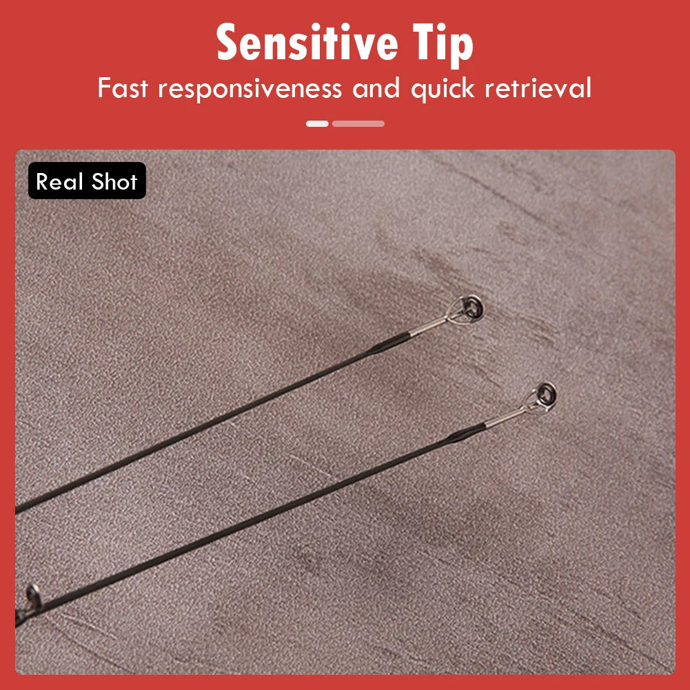 Lightweight Fishing Rod 1.65m/1.8m Carbon Spinning Casting Rod UL Power 2-Section Pole Bass Carp Saltwater Fishing Accessories