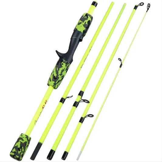 5-Section Travel Fishing Rod with Comfortable EVA Handle