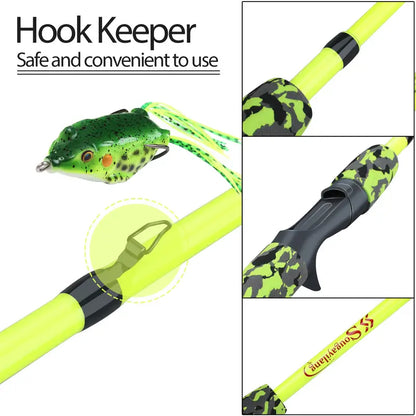 5-Section Travel Fishing Rod with Comfortable EVA Handle