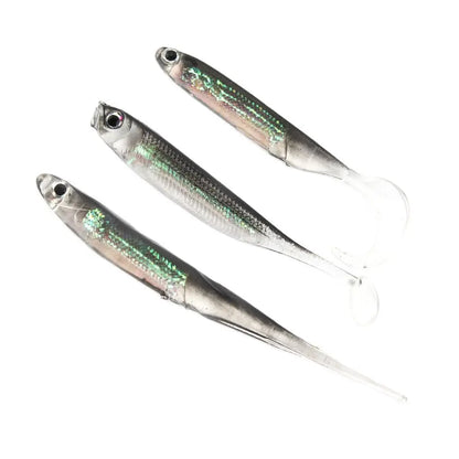 5Pc Fishing Soft Bait  Fishing Lures Rainbow Color Spinner Bait