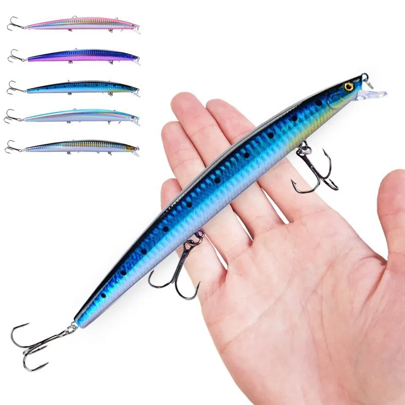 Fishing Lures 18cm/24g Crankbaits Fishing Hard Bait Isca Artificiais Pesca Sea Wobbler Swimming Baits Laser Minnow Lure
