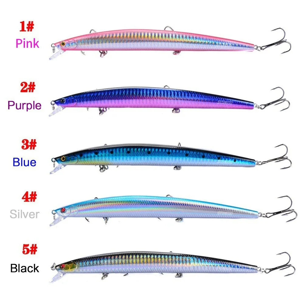 Fishing Lures 18cm/24g Crankbaits Fishing Hard Bait Isca Artificiais Pesca Sea Wobbler Swimming Baits Laser Minnow Lure
