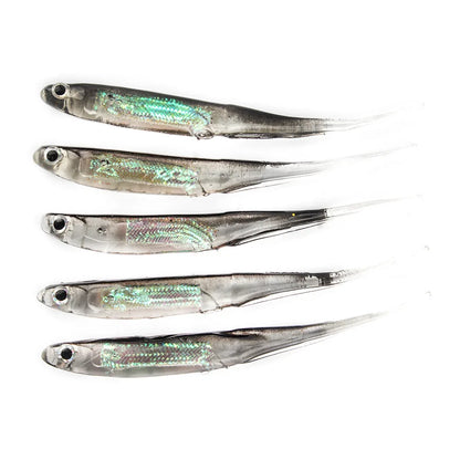 5Pc Fishing Soft Bait  Fishing Lures Rainbow Color Spinner Bait