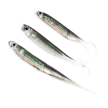 5Pc Fishing Soft Bait  Fishing Lures Rainbow Color Spinner Bait