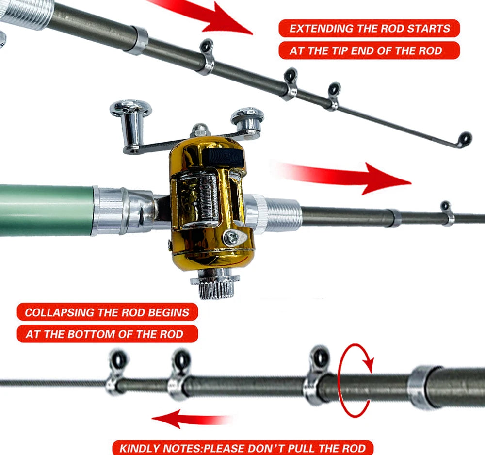 Pen Fishing Rod Reel Combo