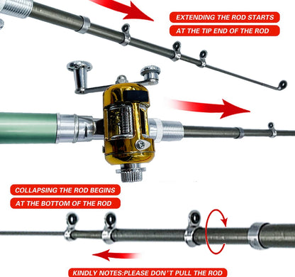 Pen Fishing Rod Reel Combo