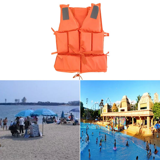 Safety Life Vest Swimming Jacket With Whistle Drifting Swimming Buoyancy Jacket Water Sports Survival Vest For Adults Swimming