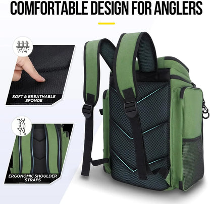 Fishing Backpack W/ Rod Holders