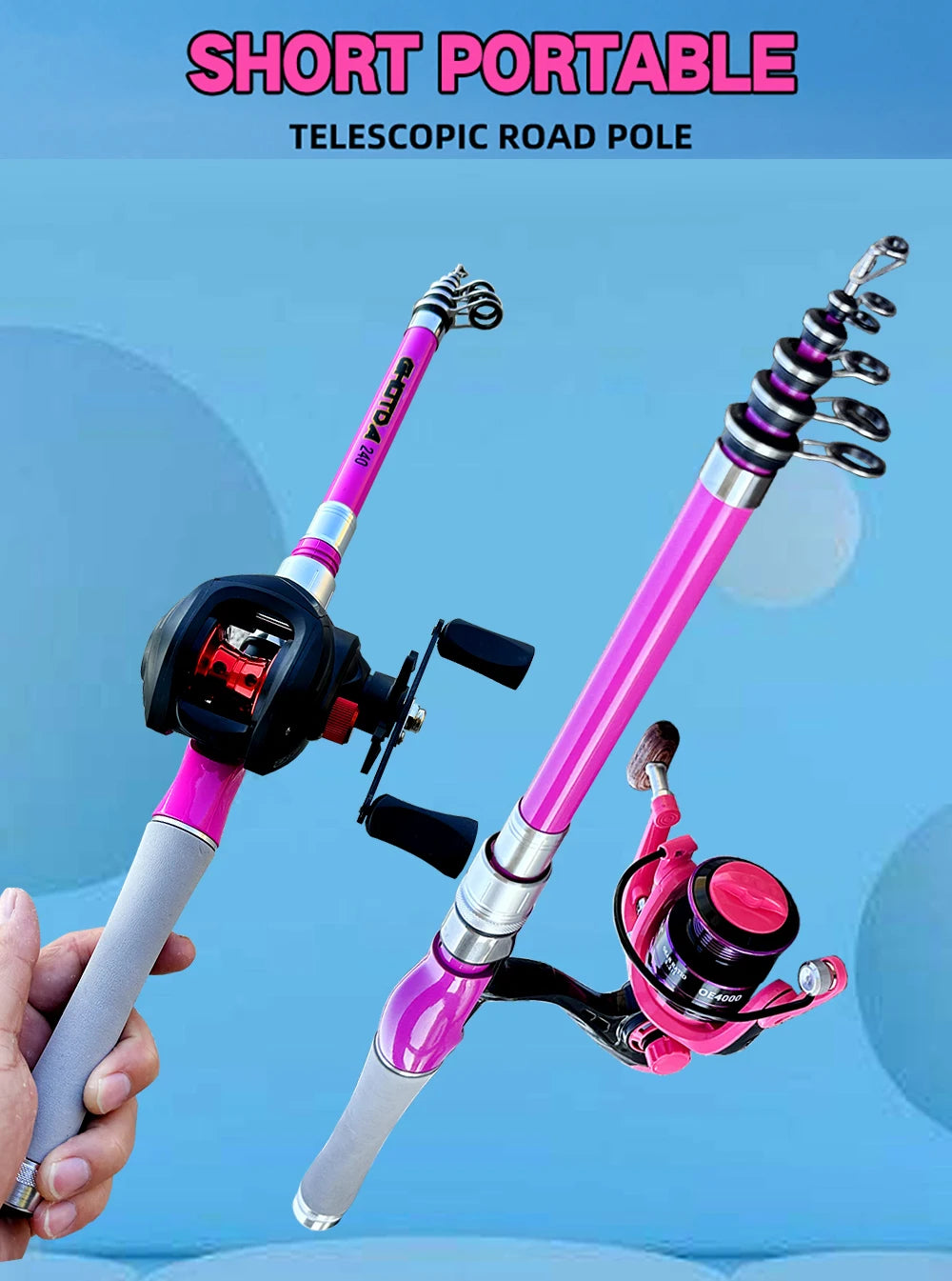 Telescopic Fishing Rod and Reel Combo