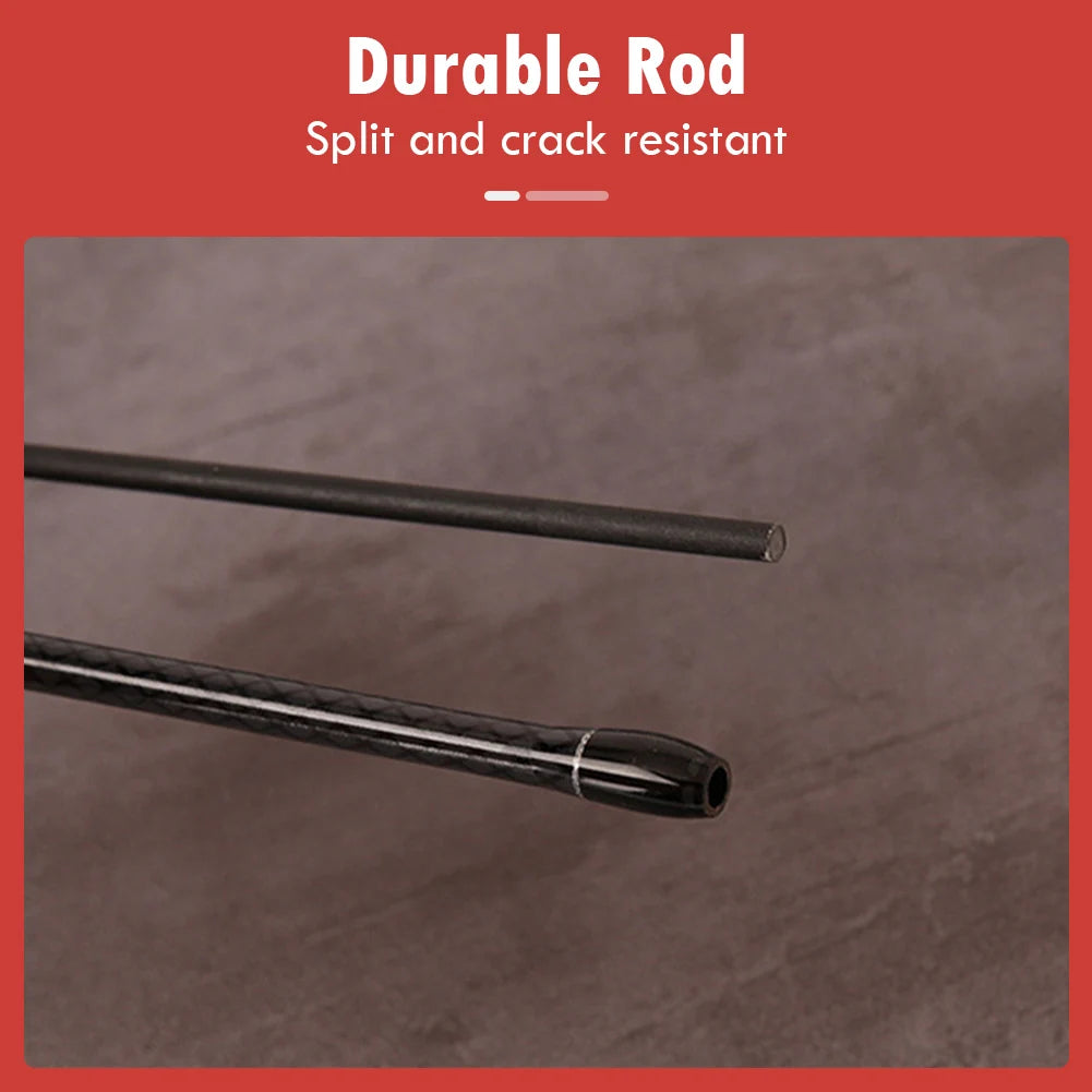 Lightweight Fishing Rod 1.65m/1.8m Carbon Spinning Casting Rod UL Power 2-Section Pole Bass Carp Saltwater Fishing Accessories