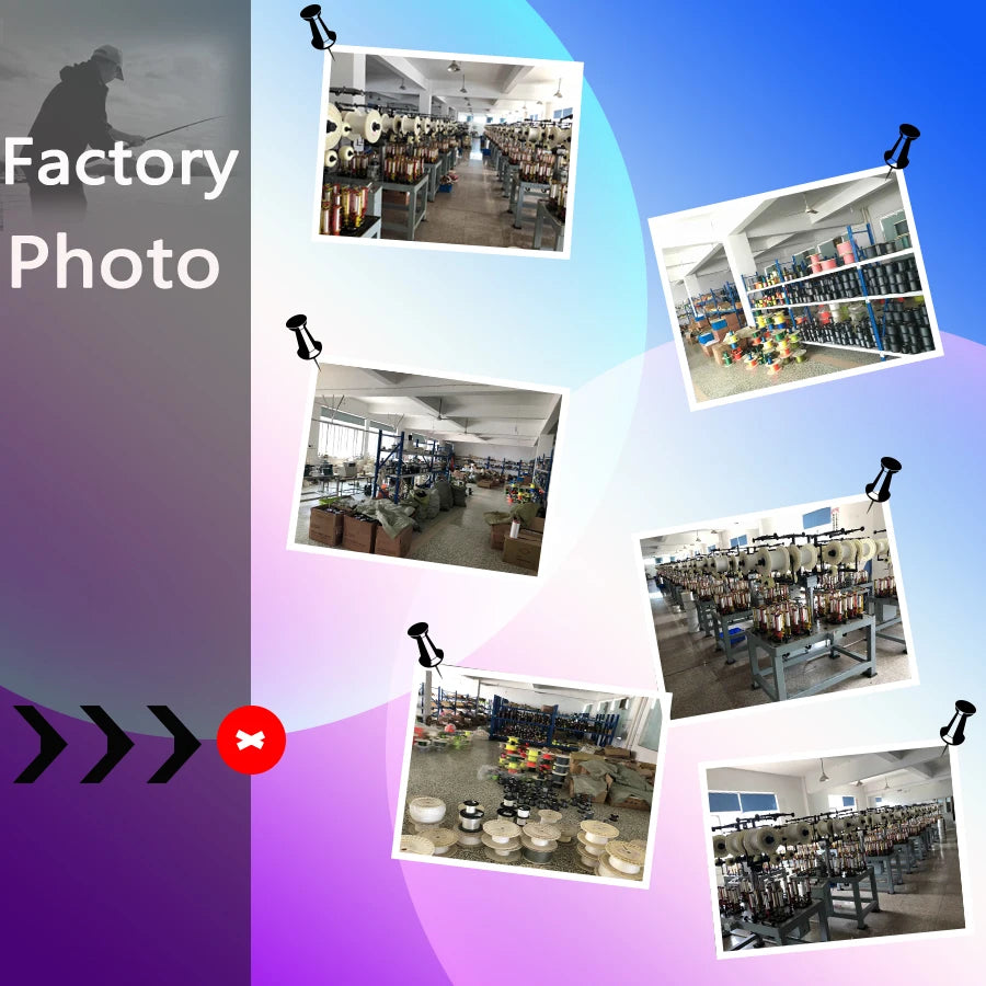 Braided Fishing Line 9 Strands PE Multicolor Fishing Lines Braid 300m 500m 1000m 1500m Strong Strength Fish Line 20LB-200LB