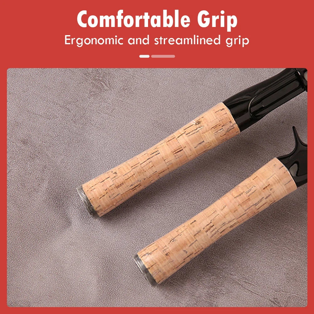 Lightweight Fishing Rod 1.65m/1.8m Carbon Spinning Casting Rod UL Power 2-Section Pole Bass Carp Saltwater Fishing Accessories