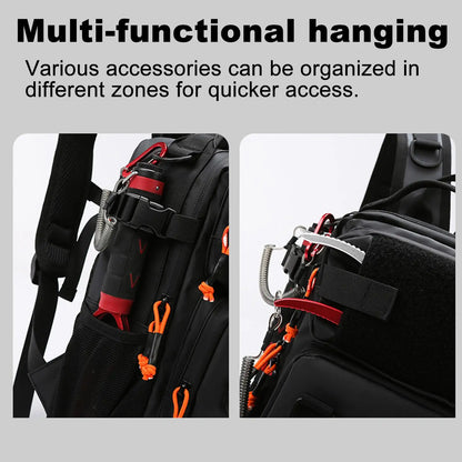 Lightweight Fishing Tackle Backpack Fishing Gear Bag Tacticall Tackle Box Fishing Storage Bag