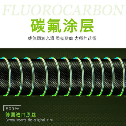 500M Semi floating fishing lines Wear-resistant Nylon Seawater Lure Freshwater Fishline Tackle 4LB-40LB Cord Main line