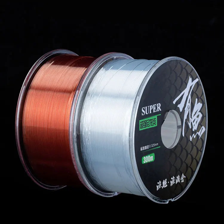300M Fishing Line | 0.4/0.6/0.8/1.0mm Nylon Line | High Strength, Abrasion Resistant | Clear Invisible for Freshwater, Saltwater