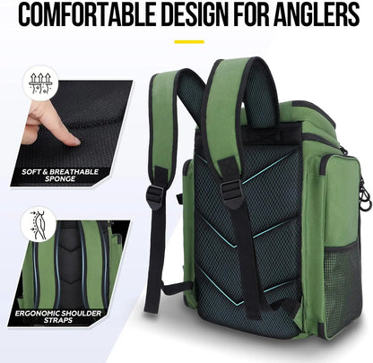 Fishing Backpack W/ Rod Holders