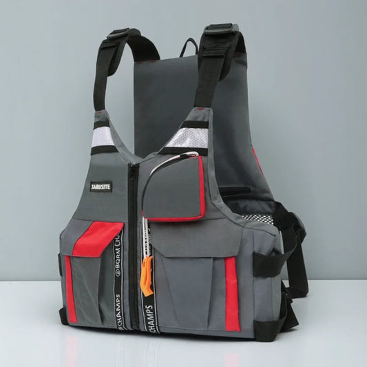 High Buoyancy Fishing Vest Adjustable Safety Life Jacket for Outdoor Boating and Fishing Gear Men Women Water Sports Vest