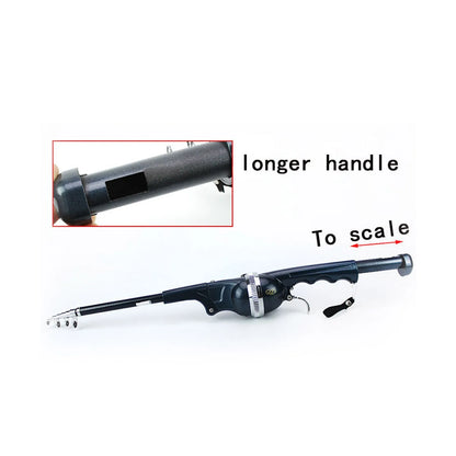 Portable Carp Foldable Fishing Rod Folding Fishing Lure Rod Telescopic Fighing Pole Reel Combo with Fishing Line Outdoor Fishing