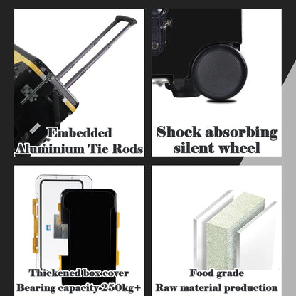 Fishing Bucket Storage Tackle Box with Liftable Legs and Wheel Fishing Storage Equipment