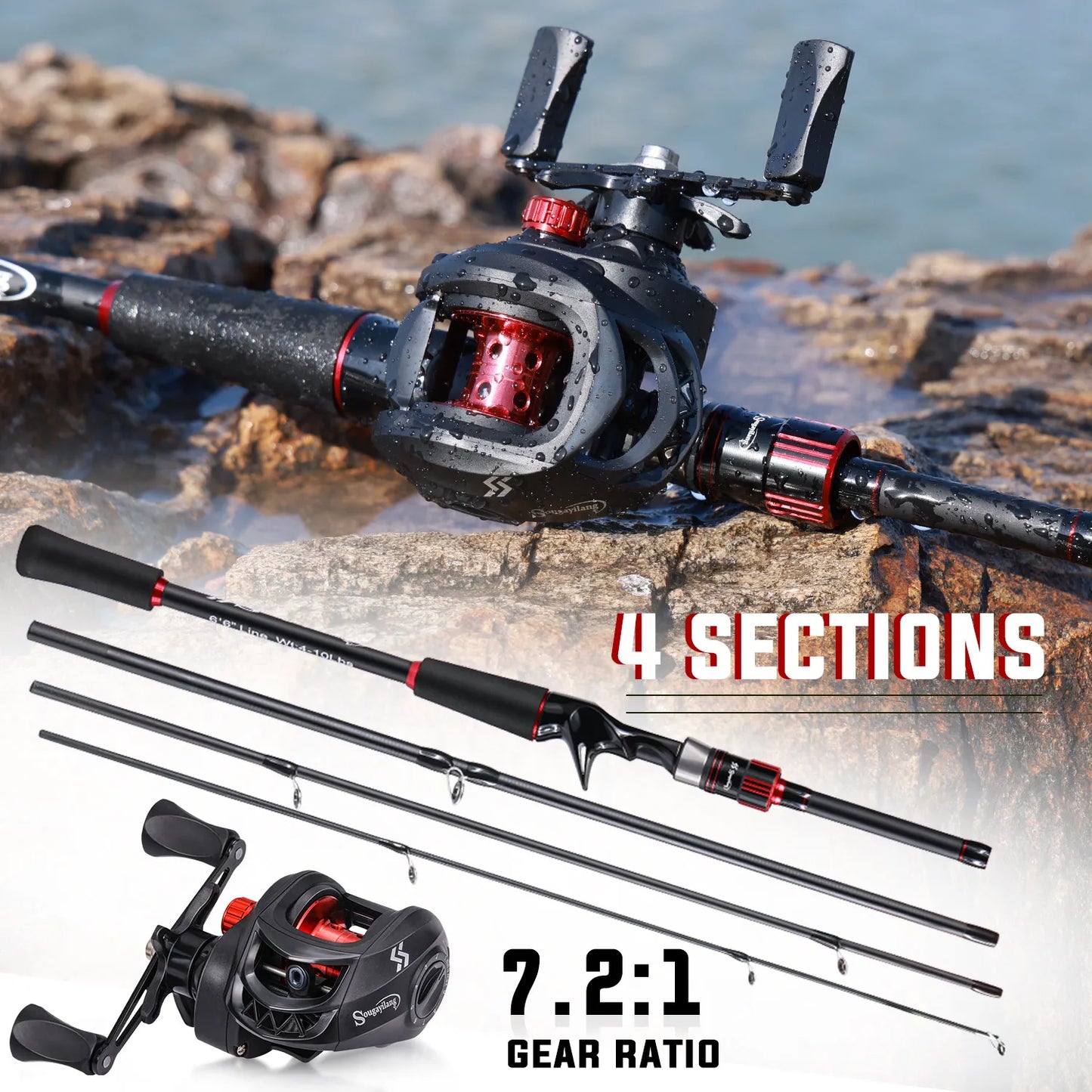 Fishing Rod Reel Combo
