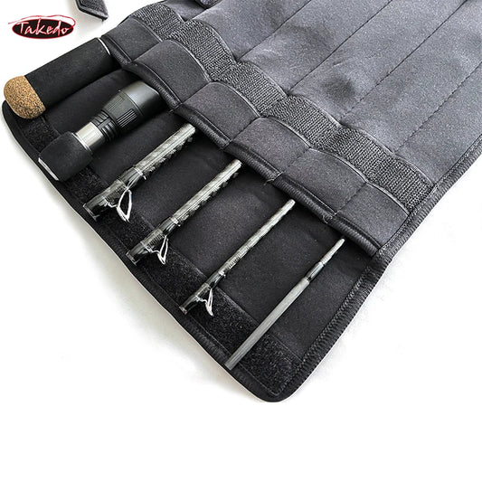 TAKEDOTN92 PT65CXH-6 High Quality Travel Spinning Fishing Rod Carbon Fiber Bass Lure Surf Casting Rods 6 Sections Adjustable Rod