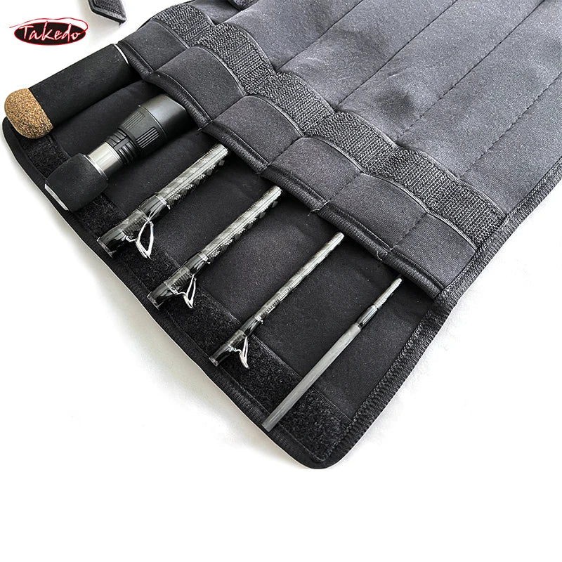 High Quality Travel Spinning Fishing Rod Carbon Fiber Bass Lure Surf Casting Rods 6 Sections Adjustable Rod